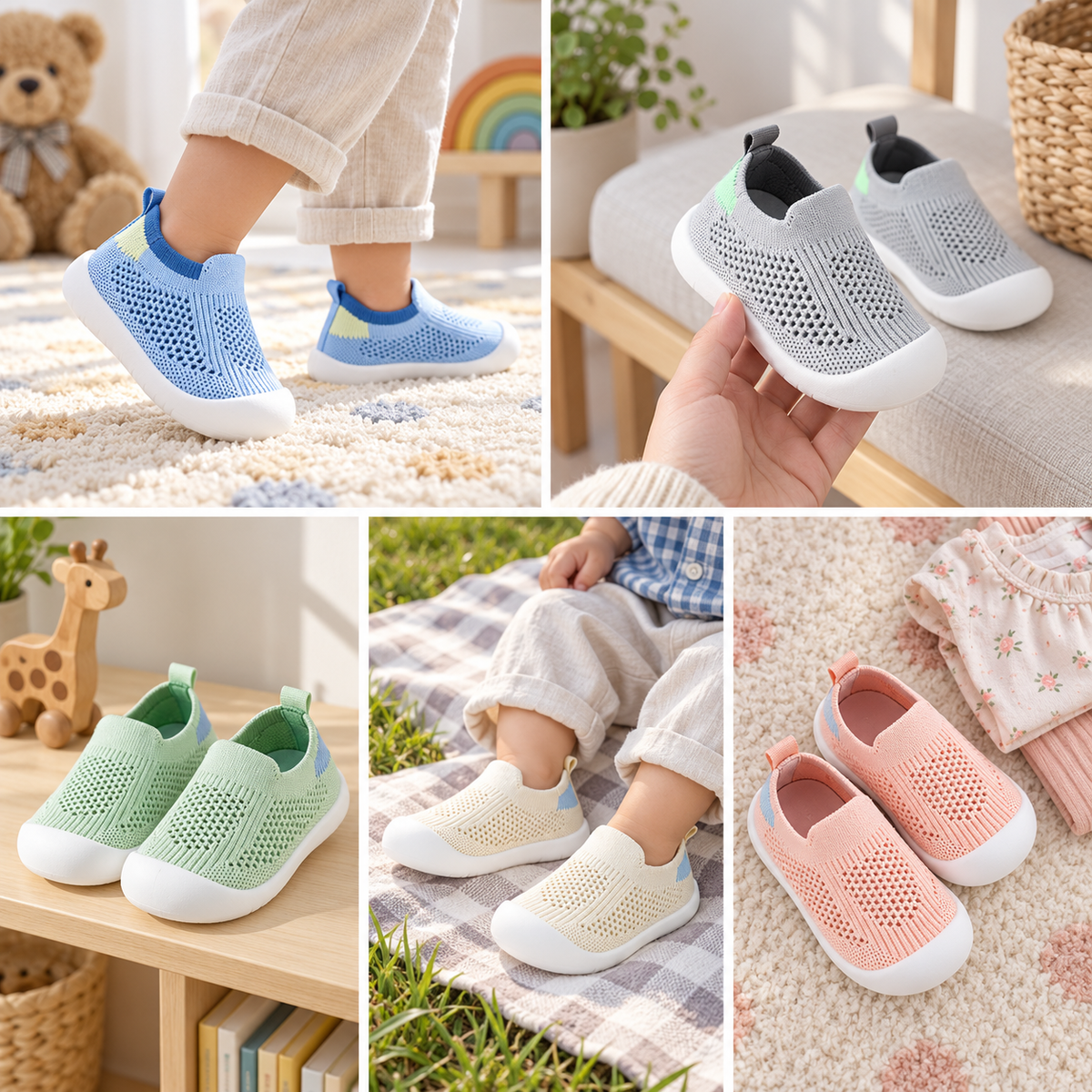 ZUUMEES Kids Go - Green Knees